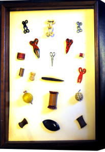 Photo--Buttons in shadow box